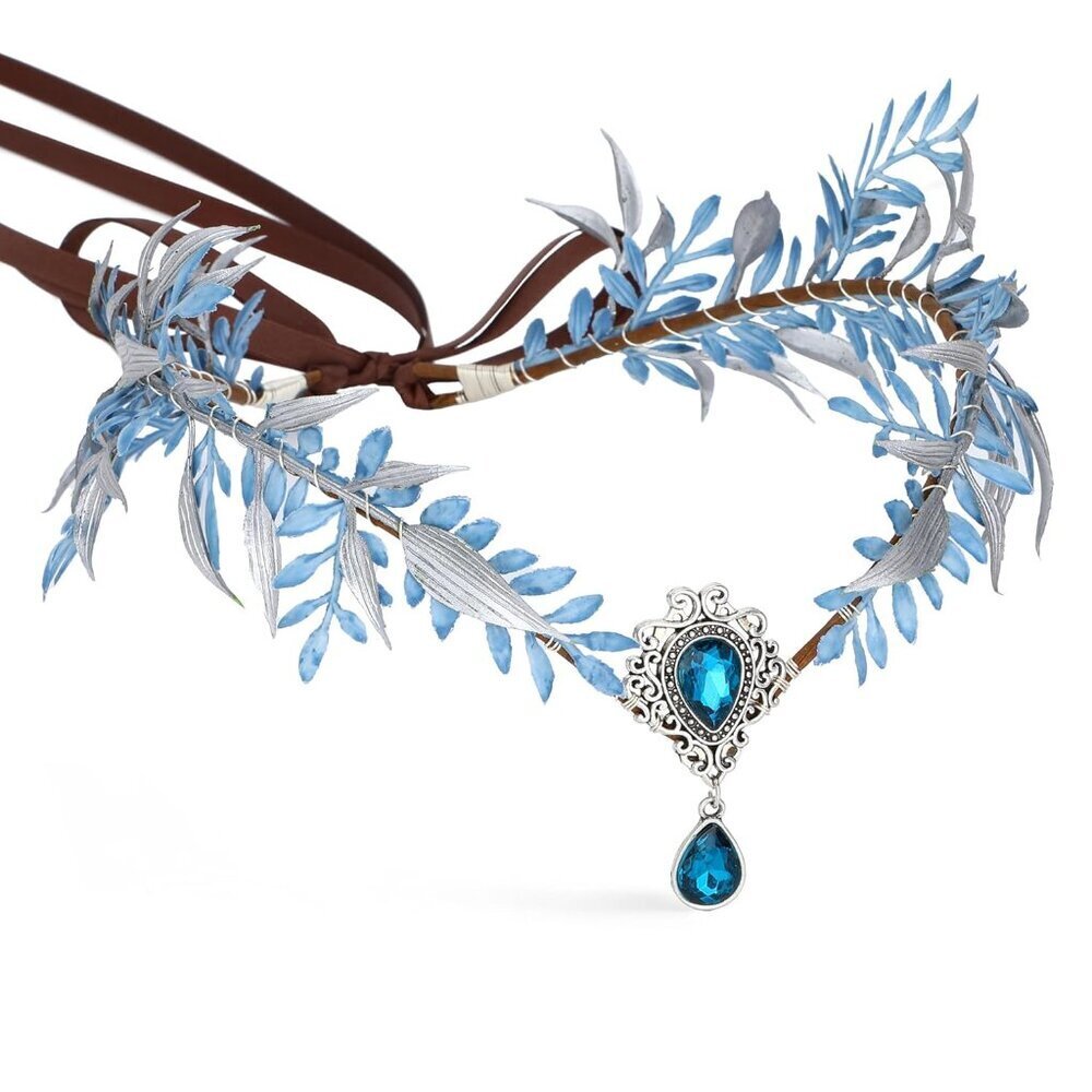 Woodland Elf Floral Crown Headband Women's Fairy Fantasy Halloween Cosplay